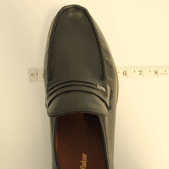 Samuel Windsor Black Mens Penny Loafers NWT Size 10  Goodyear welt main image 9